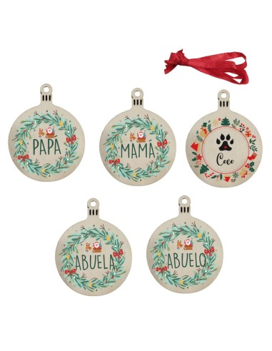 PACK 5 BOLAS NAVIDAD LAZO PERSONALIZADAS product_id