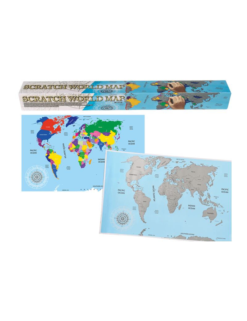 Mapa Del Mundo Para Rascar, Scratch Map Mundial