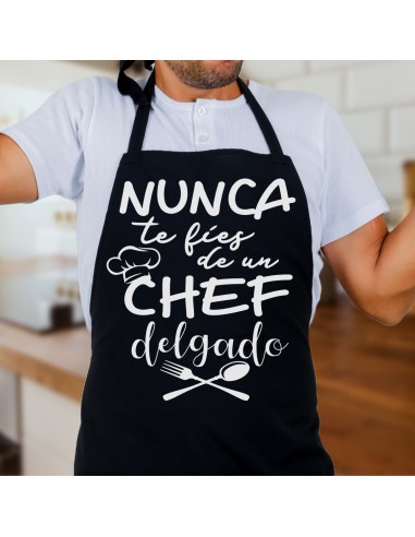 DELANTAL NEGRO NUNCA TE FIES DE UN CHEF DELGADO product_id