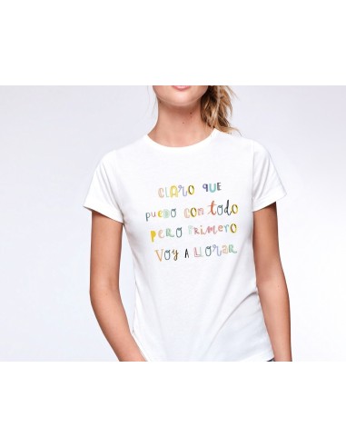 CAMISETA MUJER CLARO QUE PUEDO CON TODO