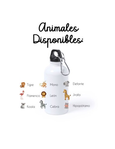 BOTELLA 400ML ANIMALES INICIAL Y NOMBRE PERSONALIZADA product_id