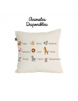 COJÍN ANIMALES Y NOMBRE PERSONALIZADO product_id