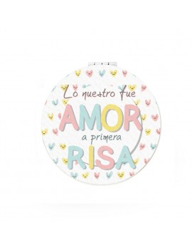 ESPEJO DE BOLSO CON AUMENTO - AMOR A PRIMERA RISA product_id