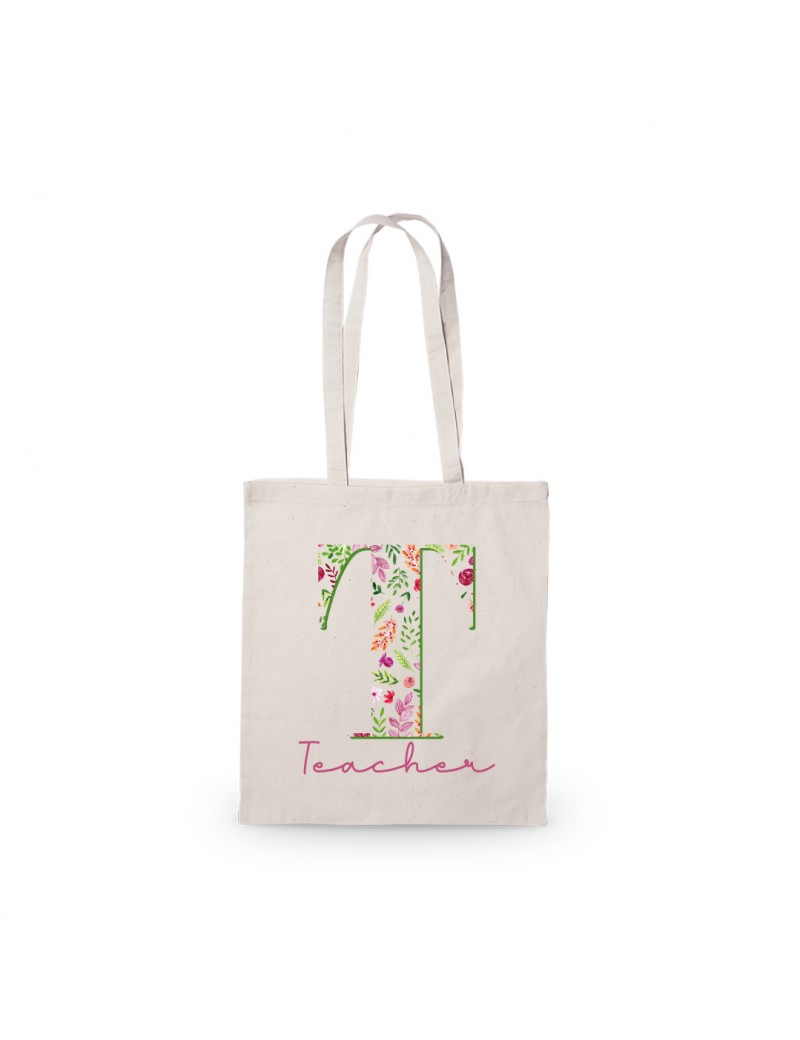 BOLSA ALGODÓN TEACHER INICIAL FLORAL product_id BOLSA ALGODÓN TEACHER INICIAL FLORAL product_id