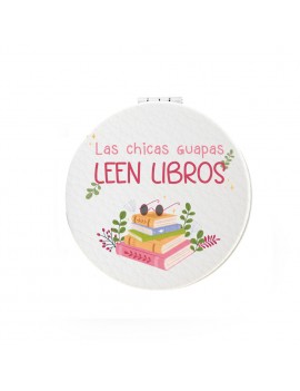 ESPEJO DE BOLSO CON AUMENTO - LAS CHICAS GUAPAS LEEN LIBROS product_id