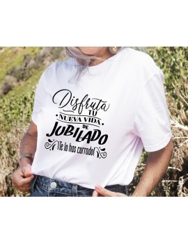 CAMISETA HOMBRE NUEVA VIDA DE JUBILADO BLANCA product_id