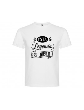 CAMISETA HOMBRE ESTA LEYENDA SE JUBILA BLANCA product_id