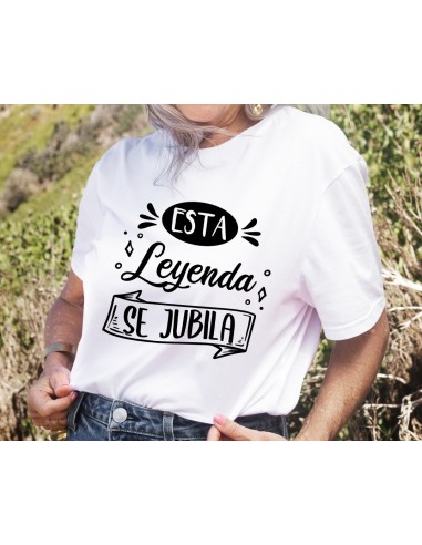 CAMISETA HOMBRE ESTA LEYENDA SE JUBILA BLANCA product_id