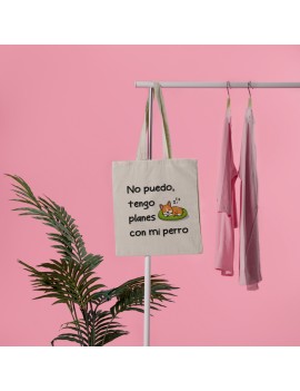 BOLSA ALGODÓN NO PUEDO TENGO PLANES CON MI PERRO product_id