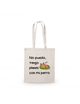 BOLSA ALGODÓN NO PUEDO TENGO PLANES CON MI PERRO product_id