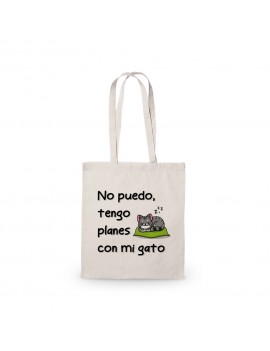 BOLSA ALGODÓN NO PUEDO TENGO PLANES CON MI GATO product_id