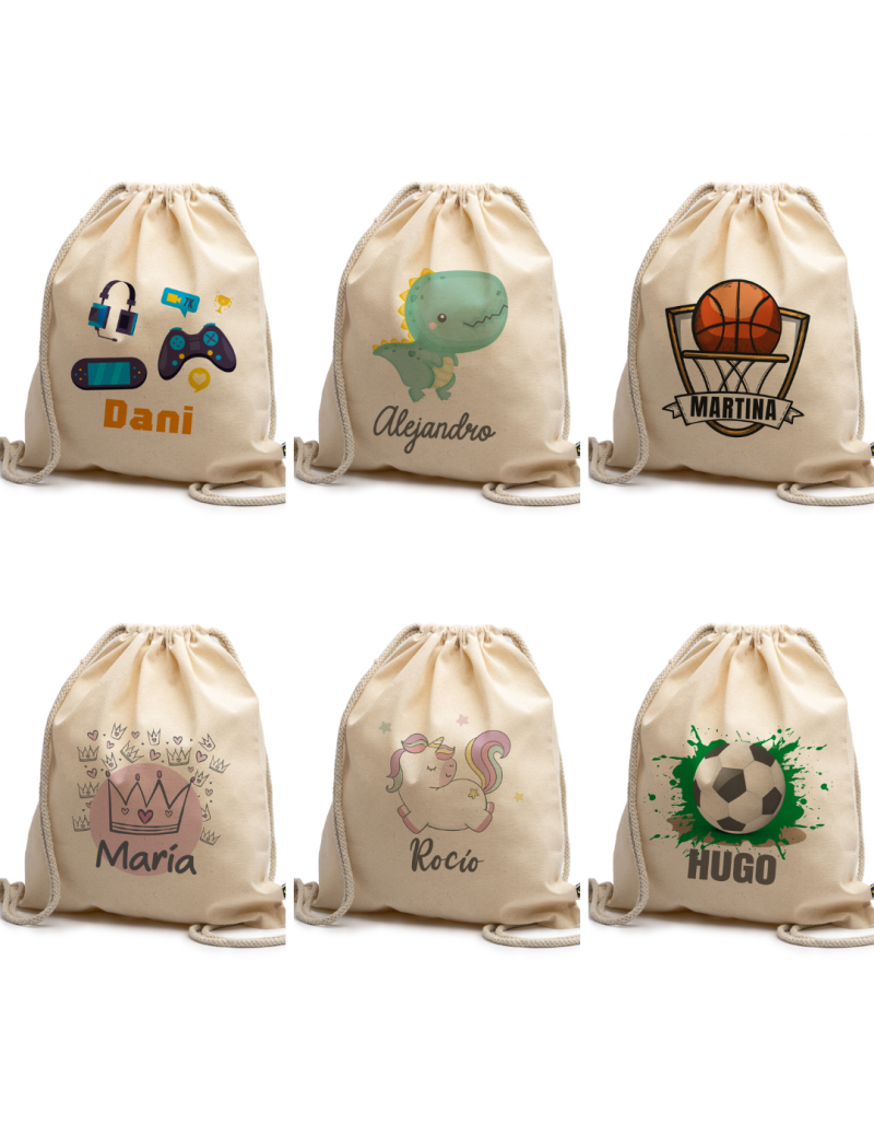 MOCHILA ALGODÓN DIBUJO Y NOMBRE PERSONALIZADA product_id MOCHILA ALGODÓN DIBUJO Y NOMBRE PERSONALIZADA product_id