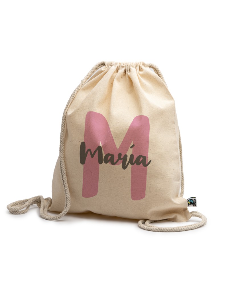 MOCHILA ALGODÓN INICIAL Y NOMBRE PERSONALIZADA product_id