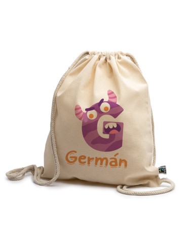 MOCHILA ALGODÓN INICIAL MONSTRUO Y NOMBRE PERSONALIZADA product_id