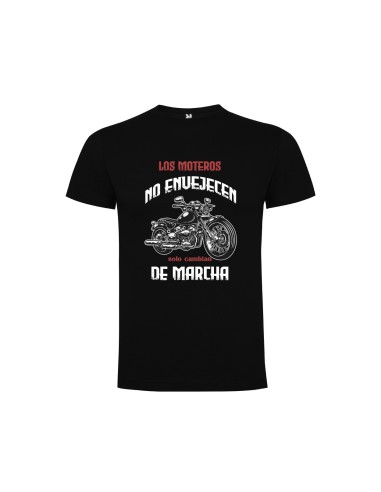 CAMISETA HOMBRE LOS MOTEROS NO ENVEJECEN NEGRA product_id