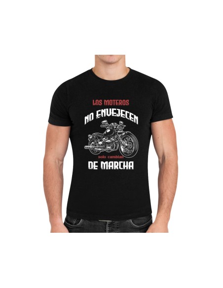 CAMISETA HOMBRE LOS MOTEROS NO ENVEJECEN NEGRA product_id