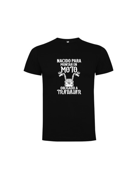 CAMISETA HOMBRE NACIDO PARA MONTAR EN MOTO NEGRA product_id