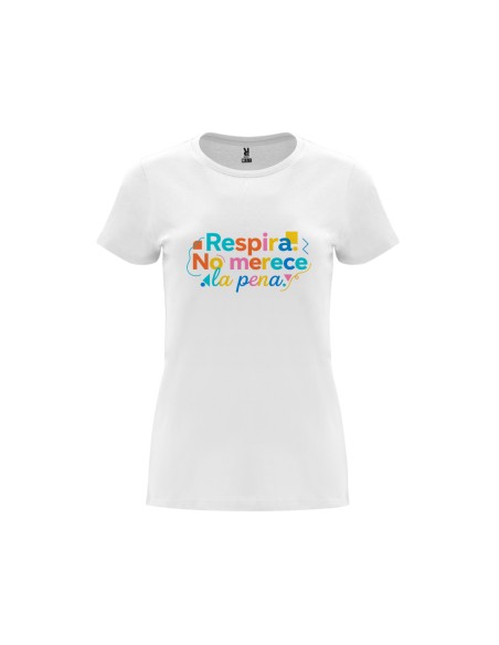 CAMISETA MUJER RESPIRA NO MERECE LA PENA product_id