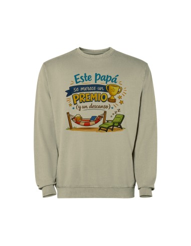 SUDADERA VERDE KAKI PAPÁ SE MERECE UN PREMIO product_id