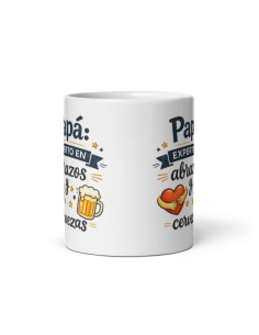 TAZA PAPÁ EXPERTO EN ABRAZOS Y CERVEZAS product_id 2