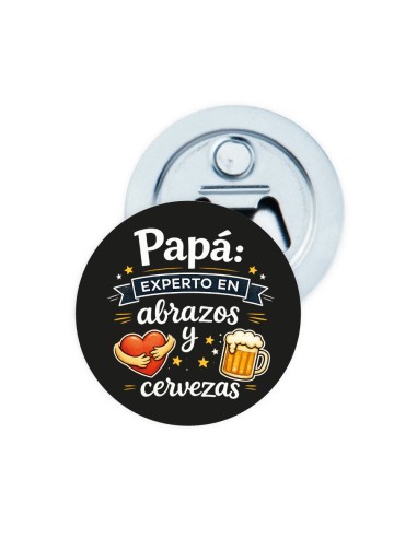 ABREBOTELLAS METAL CON IMÁN PAPÁ EXPERTO EN ABRAZOS Y CERVEZAS product_id
