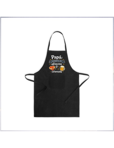 DELANTAL NEGRO PAPÁ EXPERTO EN ABRAZOS Y CERVEZAS product_id