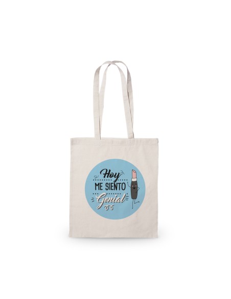 BOLSA ALGODÓN HOY ME SIENTO GENIAL product_id