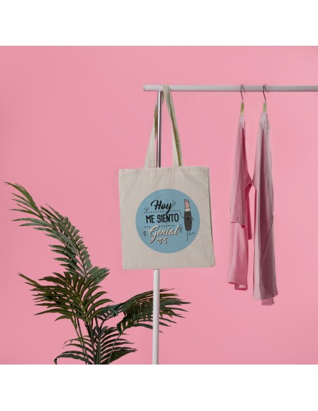 BOLSA ALGODÓN HOY ME SIENTO GENIAL product_id