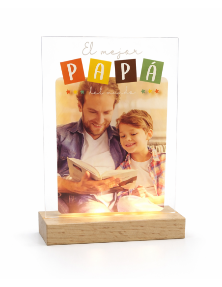 METACRILATO EL MEJOR PAPÁ DEL MUNDO PERSONALIZADO CON LUZ Y SOPORTE product_id