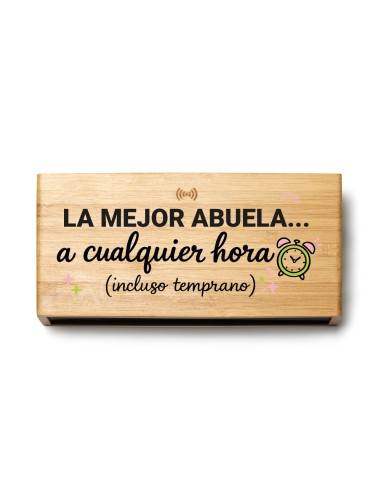 RELOJ DESPERTADOR LA MEJOR ABUELA A CUALQUIER HORA product_id