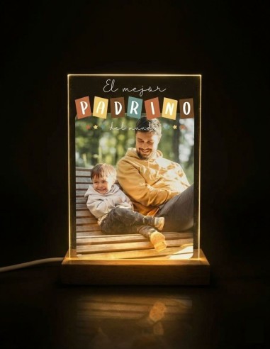 METACRILATO EL MEJOR PADRINO DEL MUNDO PERSONALIZADO CON LUZ Y SOPORTE product_id