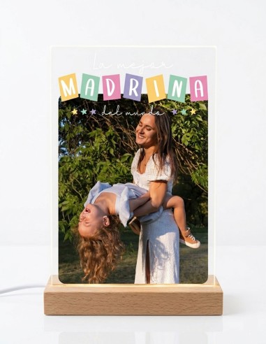 METACRILATO LA MEJOR MADRINA DEL MUNDO PERSONALIZADO CON LUZ Y SOPORTE product_id
