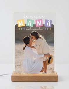 METACRILATO LA MEJOR MAMÁ DEL MUNDO PERSONALIZADO CON LUZ Y SOPORTE product_id