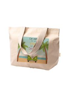 CAPAZO ALGODÓN LA VIDA ES UN VIAJE product_id 2