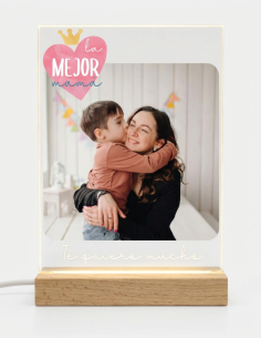 METACRILATO LA MEJOR MAMÁ PERSONALIZADO CON LUZ Y SOPORTE product_id
