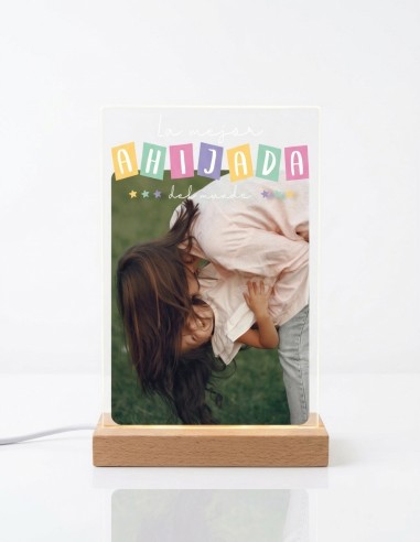 METACRILATO LA MEJOR AHIJADA DEL MUNDO PERSONALIZADO CON LUZ Y SOPORTE product_id