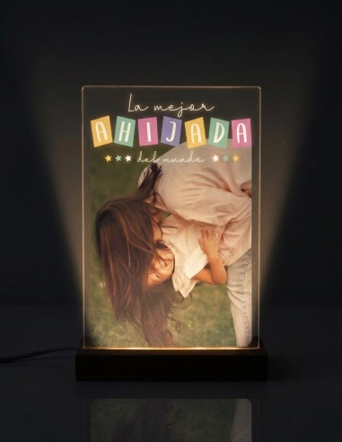 METACRILATO LA MEJOR AHIJADA DEL MUNDO PERSONALIZADO CON LUZ Y SOPORTE product_id