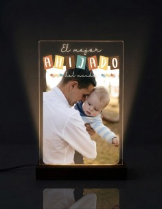 METACRILATO EL MEJOR AHIJADO DEL MUNDO PERSONALIZADO CON LUZ Y SOPORTE product_id 2