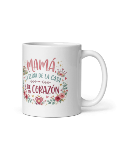 TAZA MAMÁ LA REINA DE LA CASA Y DE MI CORAZÓN product_id
