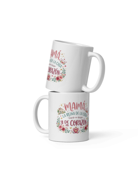 TAZA MAMÁ LA REINA DE LA CASA Y DE MI CORAZÓN product_id
