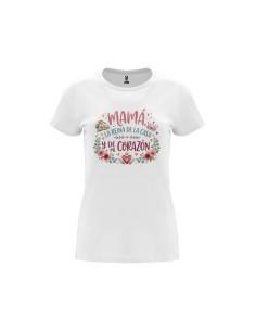CAMISETA MUJER MAMÁ LA REINA DE LA CASA Y DE MI CORAZÓN product_id