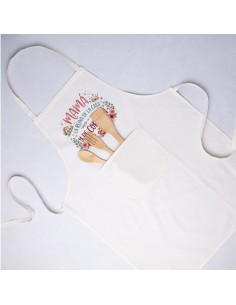 DELANTAL MAMÁ LA REINA DE LA CASA Y DE MI CORAZÓN product_id 2