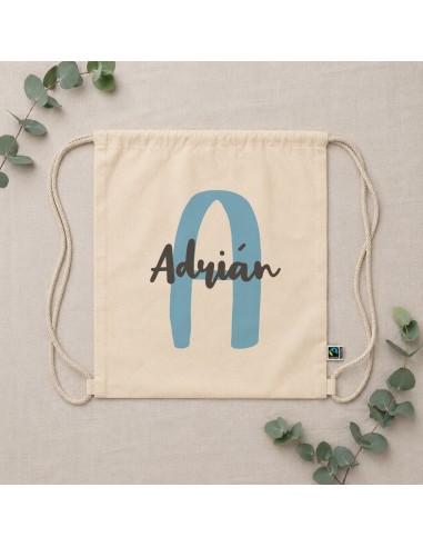 MOCHILA ALGODÓN INICIAL Y NOMBRE PERSONALIZADA product_id