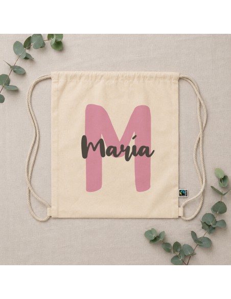 MOCHILA ALGODÓN INICIAL Y NOMBRE PERSONALIZADA product_id