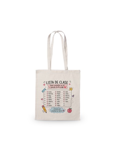 BOLSA ALGODÓN LISTA CLASE PERSONALIZADA product_id