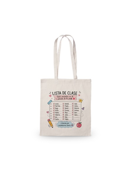 BOLSA ALGODÓN LISTA CLASE PERSONALIZADA product_id