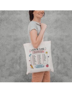 BOLSA ALGODÓN LISTA CLASE PERSONALIZADA product_id 2