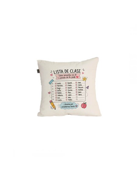 COJÍN LISTA CLASE PERSONALIZADA product_id