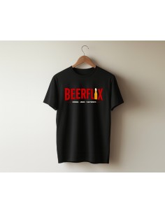 CAMISETA NEGRA HOMBRE BEERFLIX product_id 2
