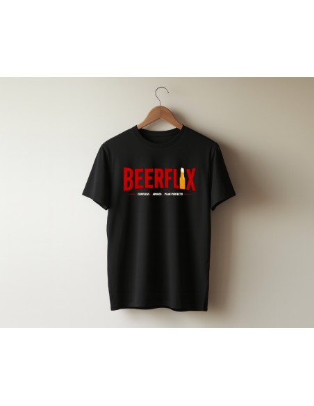 CAMISETA NEGRA HOMBRE BEERFLIX product_id